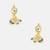 Gold plated kundan green beaded necklace set with maang tikka and haathphool