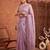 Lavender floral beads and stones tissue designer saree
