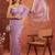 Lavender floral beads and stones tissue designer saree