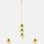 Gold plated kundan green stone necklace set with maang tikka and haathphool