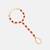 Gold plated kundan red stones necklace set with maang tikka and haathphool