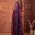 Purple floral beads and stones tissue designer saree
