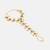 Gold plated kundan blue stones necklace set with maang tikka and haathphool