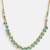 Gold plated kundan turquoise stones necklace set with maang tikka