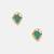 Gold plated kundan turquoise stones necklace set with maang tikka