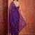 Purple floral embroidered tissue designer saree
