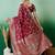 Maroon ethnic motif zari woven kanjeevaram saree with blouse