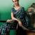 Green ethnic motif zari woven kanjeevaram saree