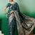 Green ethnic motif zari woven kanjeevaram saree