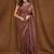 Maroon maroon floral printed beads and stones sarees