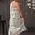 White georgette sequence embroideried blouse piece & sarees