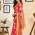 Pink pink printed chanderi cotton ready to wear saree
