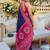 Navy blue bandhani  georgette bandhani saree
