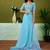 Blue striped printed  linen ready to wear saree with unstitched blouse