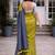 Green handloom khadi cotton contrast pallu thread latkans sarees