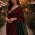 Maroon handloom khadi cotton contrast pallu thread latkans sarees