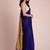 Blue handloom khadi cotton contrast pallu thread latkans sarees