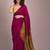 Magenta handloom khadi cotton contrast pallu thread latkans sarees