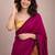 Magenta handloom khadi cotton contrast pallu thread latkans sarees