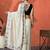 Cream embroidered saree with blouse piece