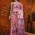 Multicolor paisley mirror work satin saree
