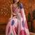 Pink bandhani mirror work satin saree