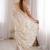 Off white embellished sequinned tissue designer saree