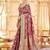 Mauve woven design banarasi sarees blouse piece