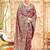 Mauve woven design banarasi sarees blouse piece