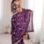 Purple embellished embroidered tissue designer saree