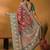 Maroon ethnic motifs printed banarasi saree with matching blouse