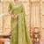 Green woven design banarasi sarees blouse piece