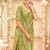 Green woven design banarasi sarees blouse piece