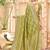 Green woven design banarasi sarees blouse piece