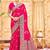 Pink embellished banarasi sarees blouse piece