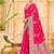 Pink embellished banarasi sarees blouse piece