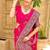 Pink embellished banarasi sarees blouse piece