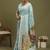 Blue ethnic motifs banarasi fastive saree