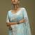 Blue ethnic motifs banarasi fastive saree