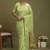 Green ethnic motifs banarasi fastive saree