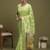 Green ethnic motifs banarasi fastive saree