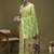 Green ethnic motifs banarasi fastive saree