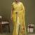 Yellow ethnic motifs banarasi fastive saree