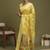 Yellow ethnic motifs banarasi fastive saree