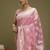Pink ethnic motifs banarasi fastive saree