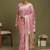 Pink ethnic motifs banarasi fastive saree