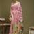 Pink ethnic motifs banarasi fastive saree