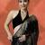 Black women embroidered  georgette  heavy work saree