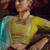 sky blue viscose dola silk blend zari mirror & heavy embroidery work saree