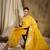 Yellow ethnic motif zari woven tassel detail kanjeevaram saree